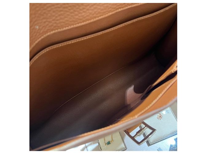 Hermès Bolsa de Ombro em Couro Marrom - vista 8