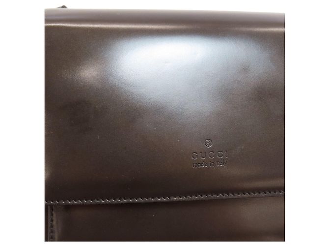 Gucci Logo Schultertasche Braun Schwarz - Ansicht 10