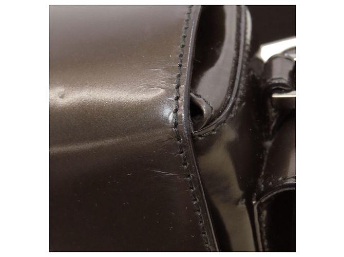 Gucci Logo Schultertasche Braun Schwarz - Ansicht 13