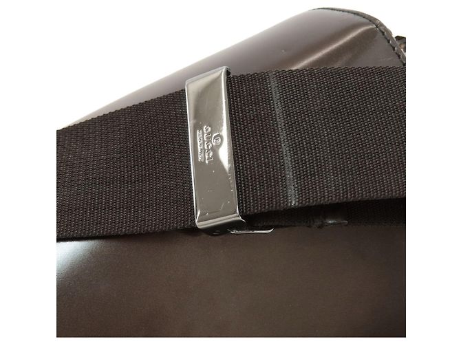 Gucci Logo Schultertasche Braun Schwarz - Ansicht 20