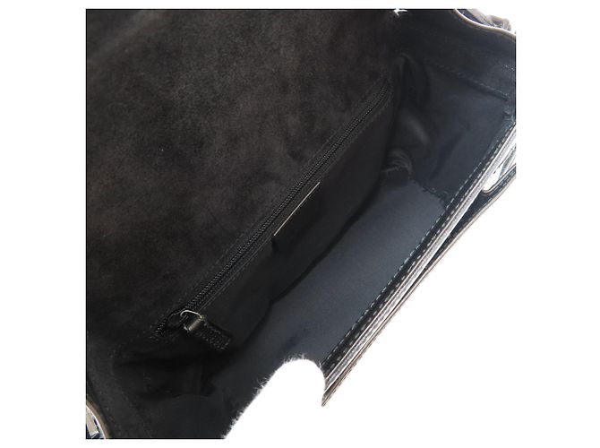 Gucci Logo Schultertasche Braun Schwarz - Ansicht 5