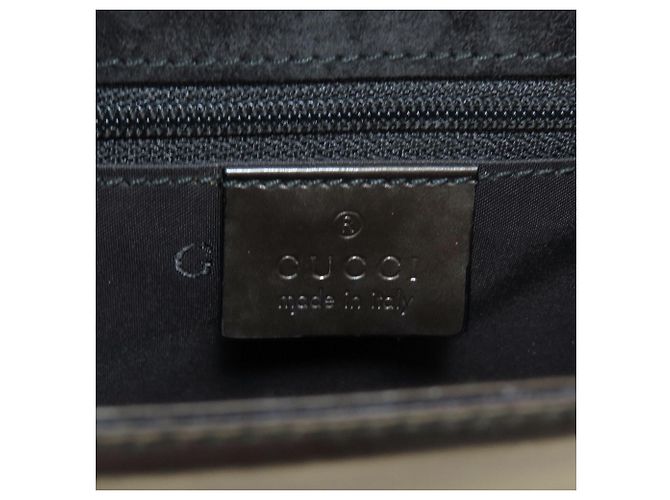 Gucci Logo Schultertasche Braun Schwarz - Ansicht 6
