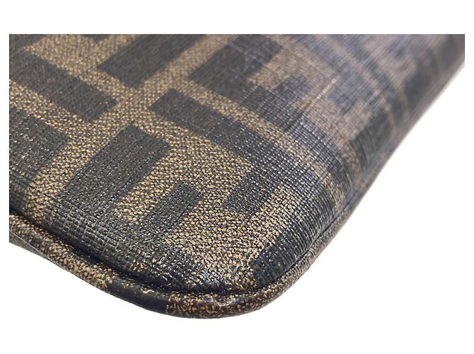 Borsa a tracolla Fendi con motivo Zucca Marrone - vista 13