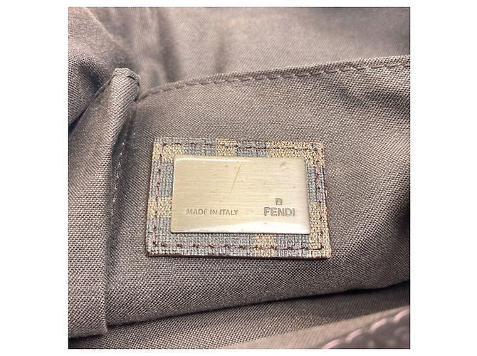 Borsa a tracolla Fendi con motivo Zucca Marrone - vista 6