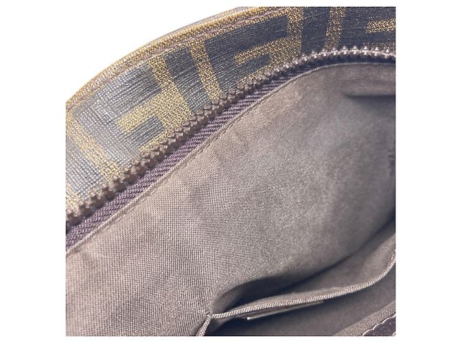 Borsa a tracolla Fendi con motivo Zucca Marrone - vista 8