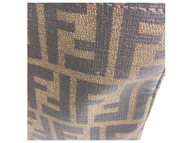 Borsa a tracolla Fendi con motivo Zucca Marrone - vista 9