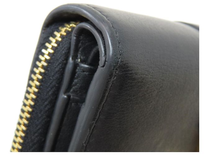 Yves Saint Laurent Cassandra Bi-fold Geldbörse Schwarz - vista 19