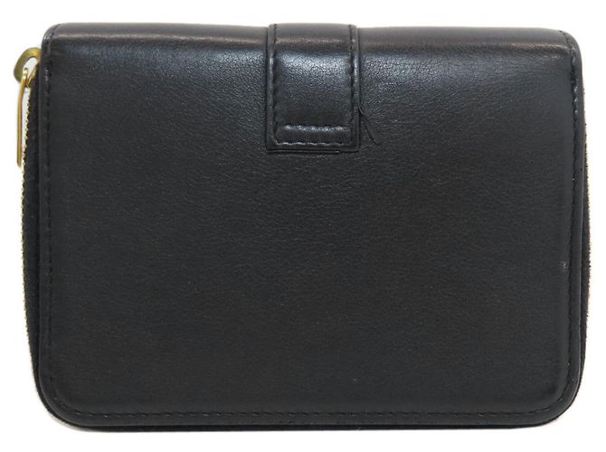 Yves Saint Laurent Cassandra Bi-fold Geldbörse Schwarz - vista 2