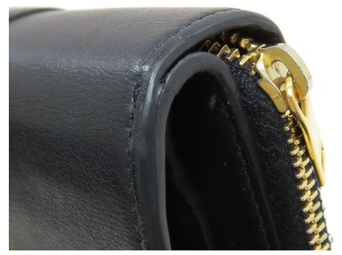 Yves Saint Laurent Cassandra Bi-fold Geldbörse Schwarz - vista 20