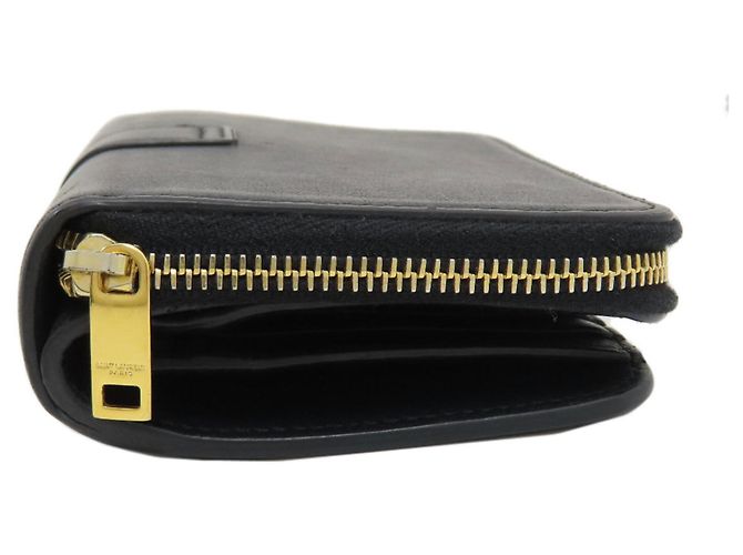 Yves Saint Laurent Cassandra Bi-fold Geldbörse Schwarz - vista 3