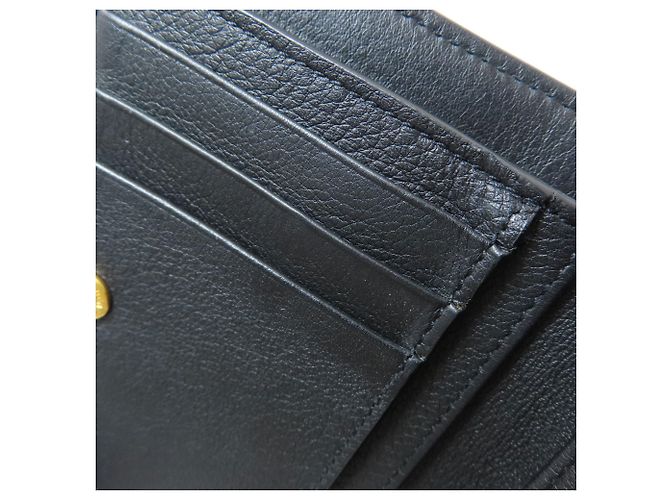Yves Saint Laurent Cassandra Bi-fold Geldbörse Schwarz - vista 9