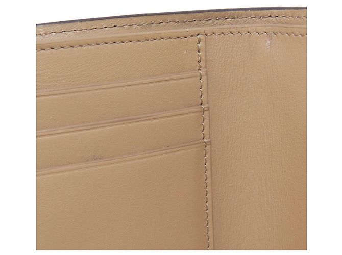 Loewe Vertical Wallet Tri-fold Calfskin Brown - view 8