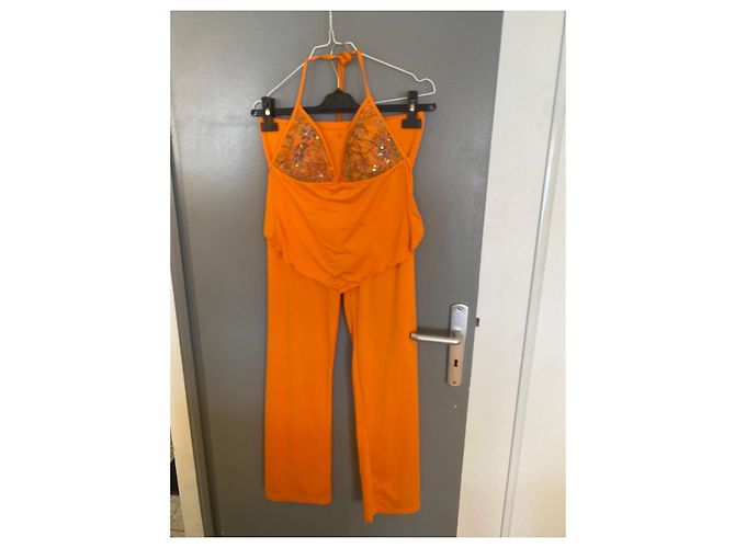 Autre Marque Completo Resort Parah Arancione con Paillettes - vista 11