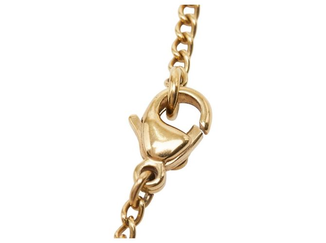 Chanel Coco Mark Chain Anhänger Halskette Golden - Ansicht 5