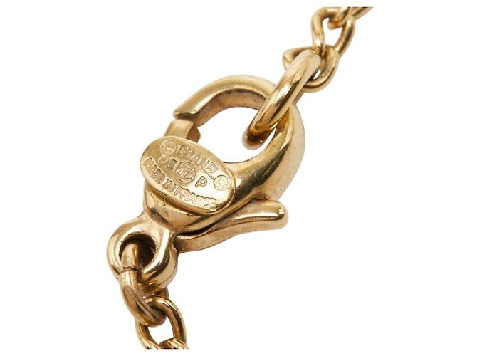 Chanel Coco Mark Chain Anhänger Halskette Golden - Ansicht 6