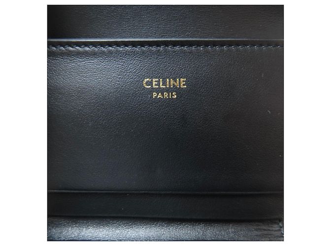 Céline Cartera compacta Triomphe de tres pliegues Celine Negro - vista 7