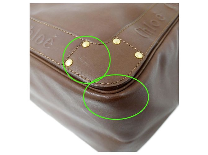 Bolso de mano Chloé de cuero marrón Castaño - vista 9