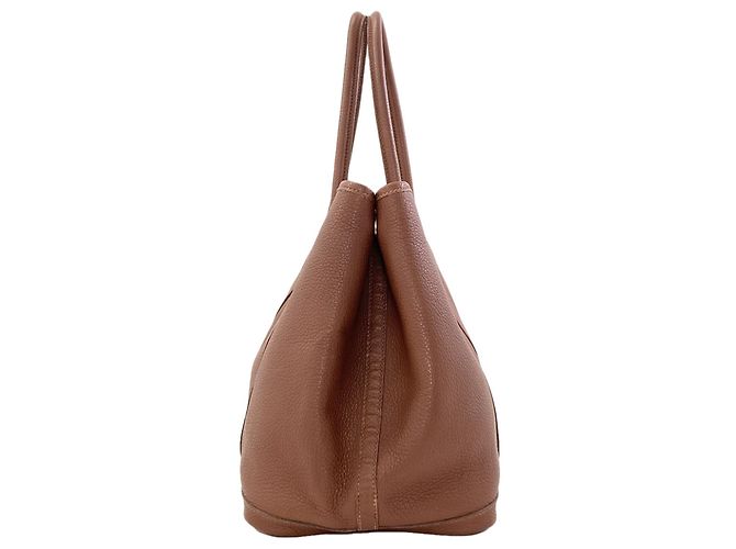 Hermès Borsa Tote Hermes Garden Party PM Marrone - vista 3