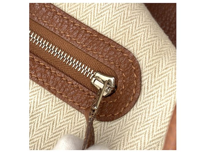 Hermès Borsa Tote Hermes Garden Party PM Marrone - vista 8