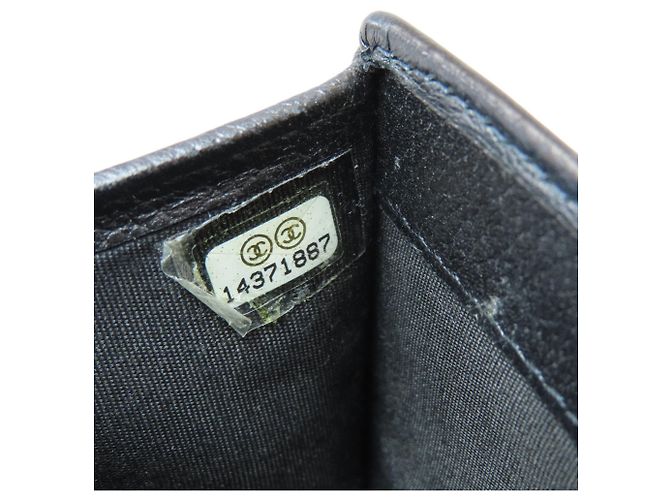 Chanel Camellia Bi-fold Geldbörse Schwarz - Ansicht 8