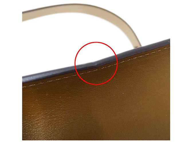 Coach Tabby Signature Lederhandtasche Braun Gelb - Ansicht 8