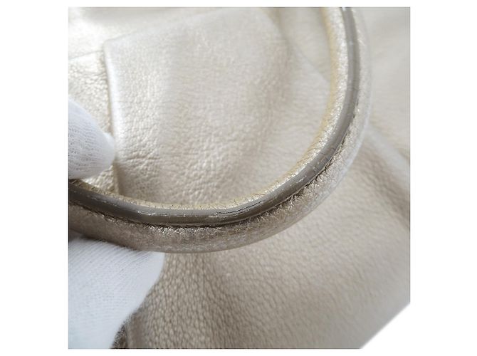 Borsa in pelle dorata Salvatore Ferragamo D'oro - vista 11