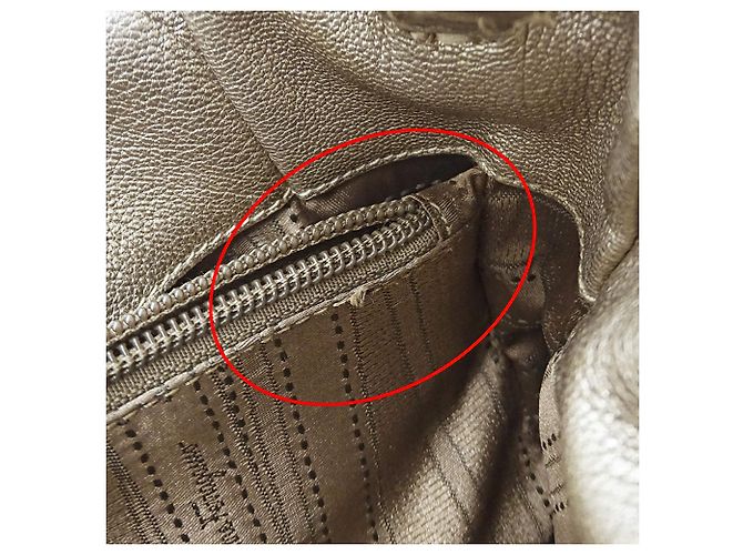 Borsa in pelle dorata Salvatore Ferragamo D'oro - vista 12