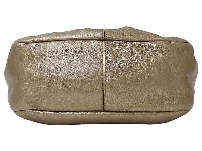 Borsa in pelle dorata Salvatore Ferragamo D'oro - vista 3