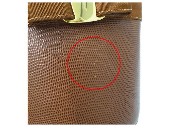 Borsa a mano in pelle marrone Salvatore Ferragamo - vista 11