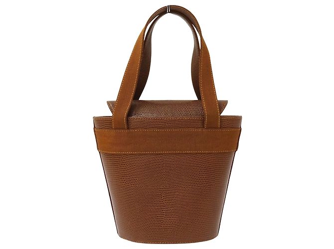 Borsa a mano in pelle marrone Salvatore Ferragamo - vista 2