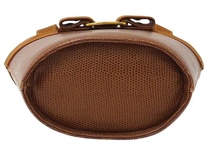 Borsa a mano in pelle marrone Salvatore Ferragamo - vista 3