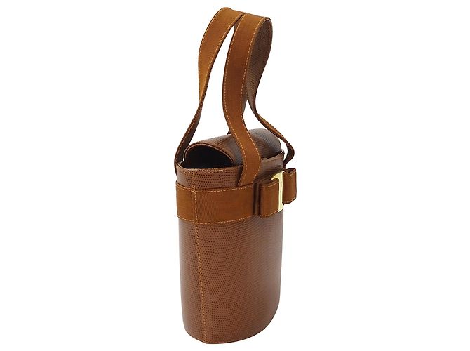 Borsa a mano in pelle marrone Salvatore Ferragamo - vista 4