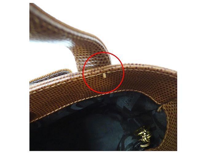 Borsa a mano in pelle marrone Salvatore Ferragamo - vista 7
