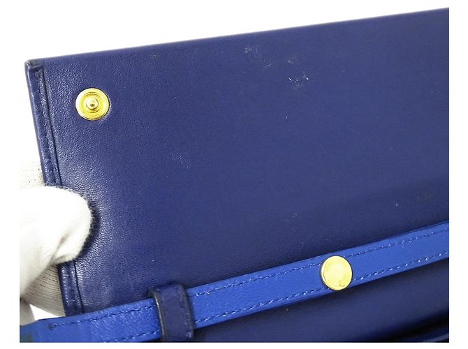 Portafoglio a spalla da donna Miu Miu Blu - vista 10