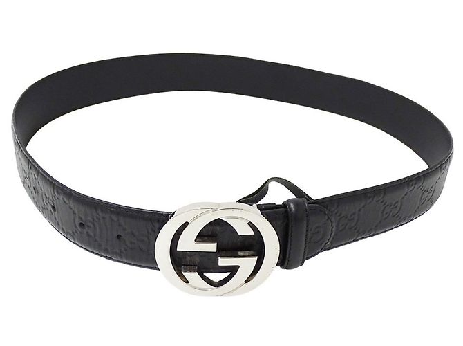 Cintura in pelle da uomo Gucci Nero - vista 3
