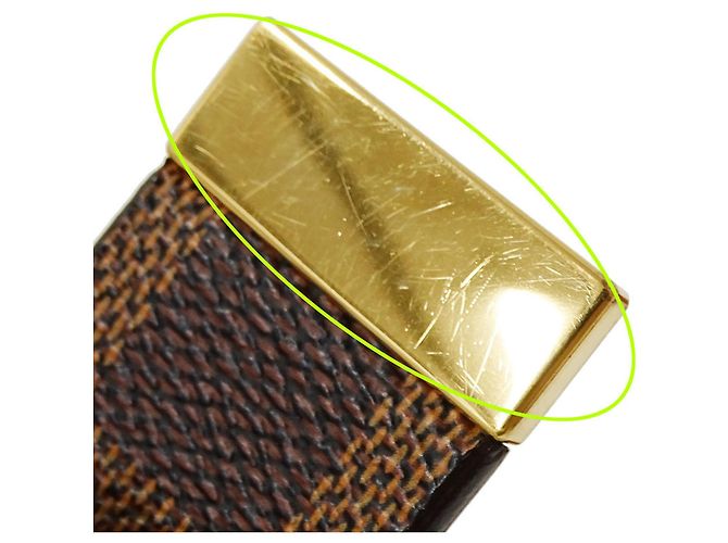 Louis Vuitton Men's Damier Canvas Belt Brown - view 10