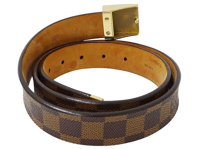 Louis Vuitton Men's Damier Canvas Belt Brown - view 2
