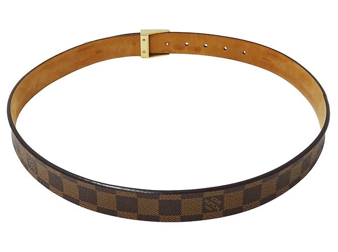 Louis Vuitton Men's Damier Canvas Belt Brown - view 4