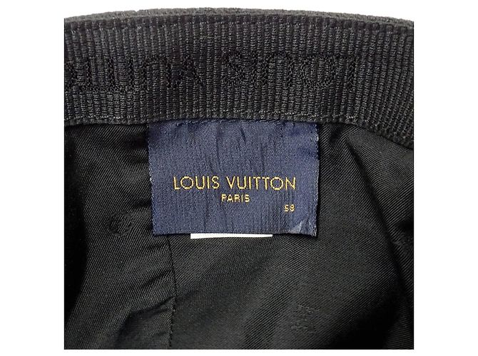 Casquette pour homme Louis Vuitton Noir Monogramme - vue 6