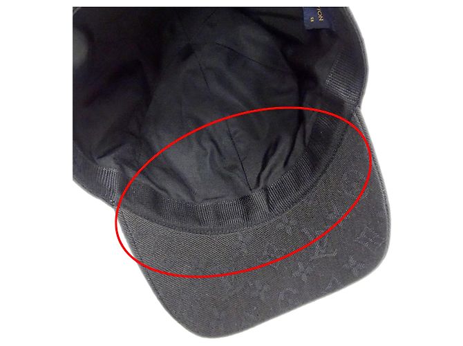 Casquette pour homme Louis Vuitton Noir Monogramme - vue 8