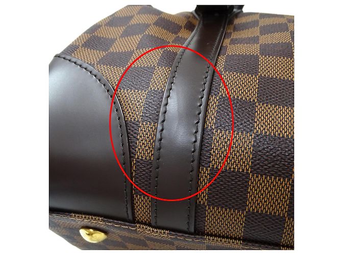 Bolso Louis Vuitton Damier - Modelo Berkeley Castaño Damier ebene - vista 10