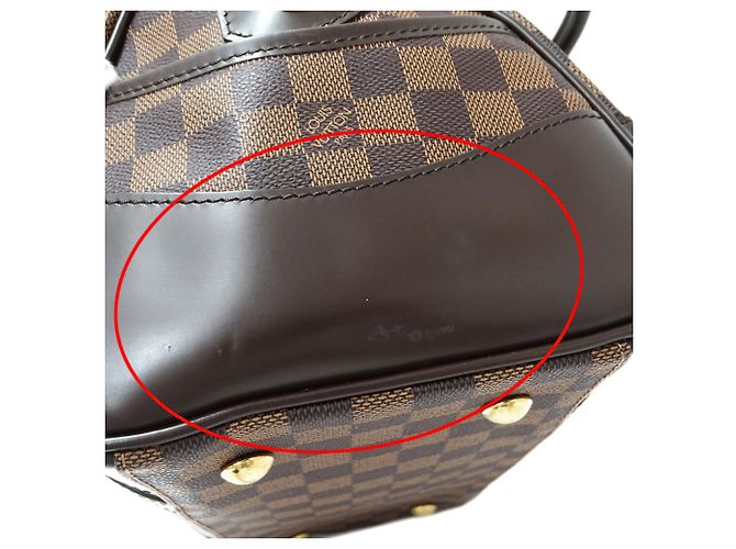 Bolso Louis Vuitton Damier - Modelo Berkeley Castaño Damier ebene - vista 11