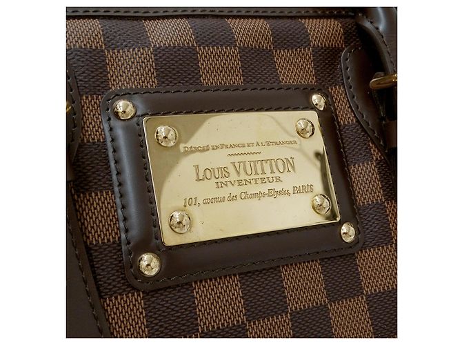 Bolso Louis Vuitton Damier - Modelo Berkeley Castaño Damier ebene - vista 7