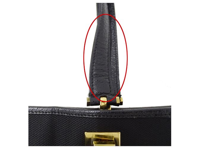 Borsa Tote Salvatore Ferragamo in nylon nero - vista 10