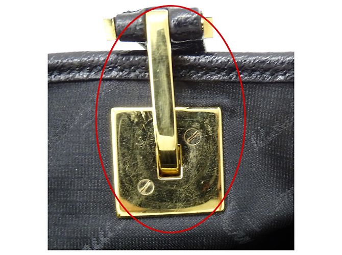 Borsa Tote Salvatore Ferragamo in nylon nero - vista 14