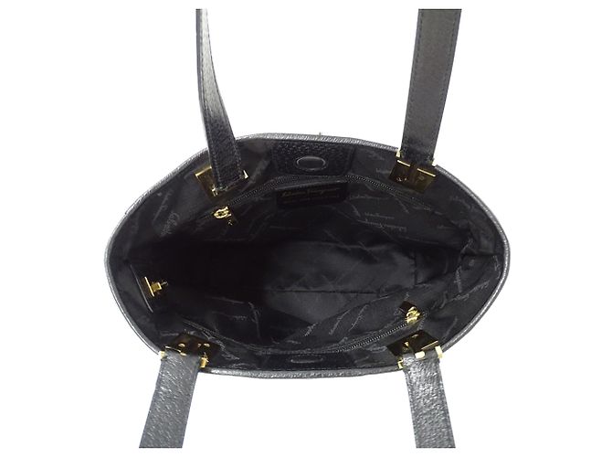 Borsa Tote Salvatore Ferragamo in nylon nero - vista 5