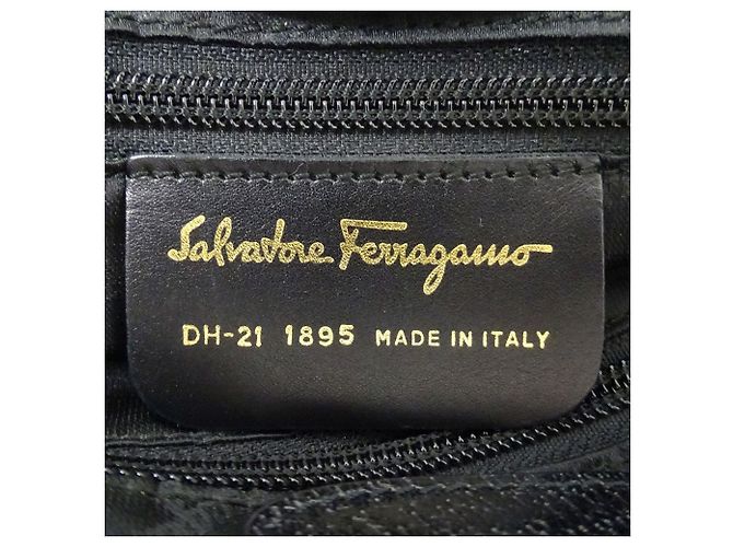 Borsa Tote Salvatore Ferragamo in nylon nero - vista 6