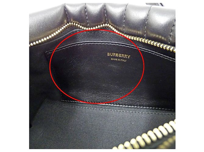 Burberry Lederhandtasche Schwarz - Ansicht 13