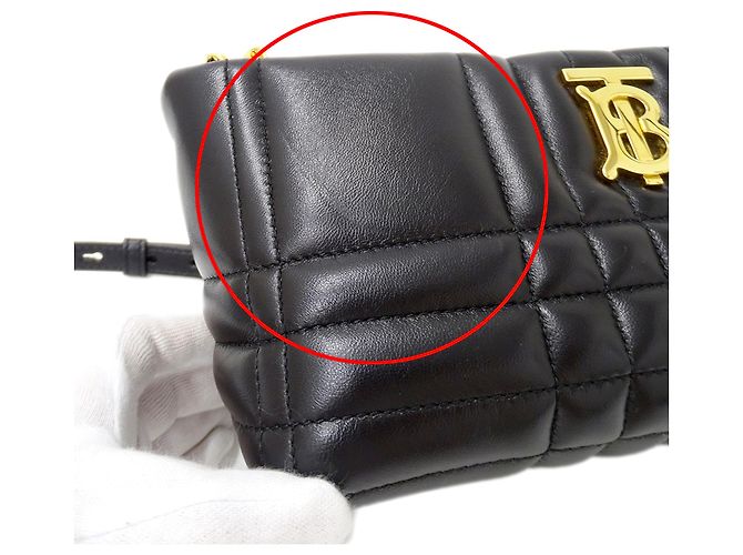 Burberry Lederhandtasche Schwarz - Ansicht 9