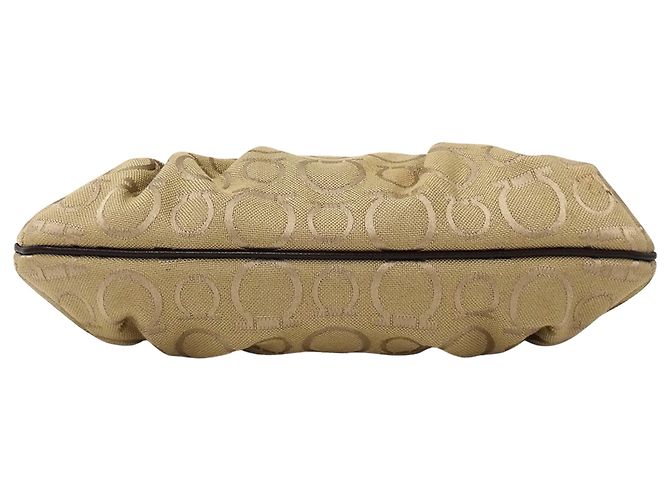 Gancini Borsa in tela beige Salvatore Ferragamo - vista 3